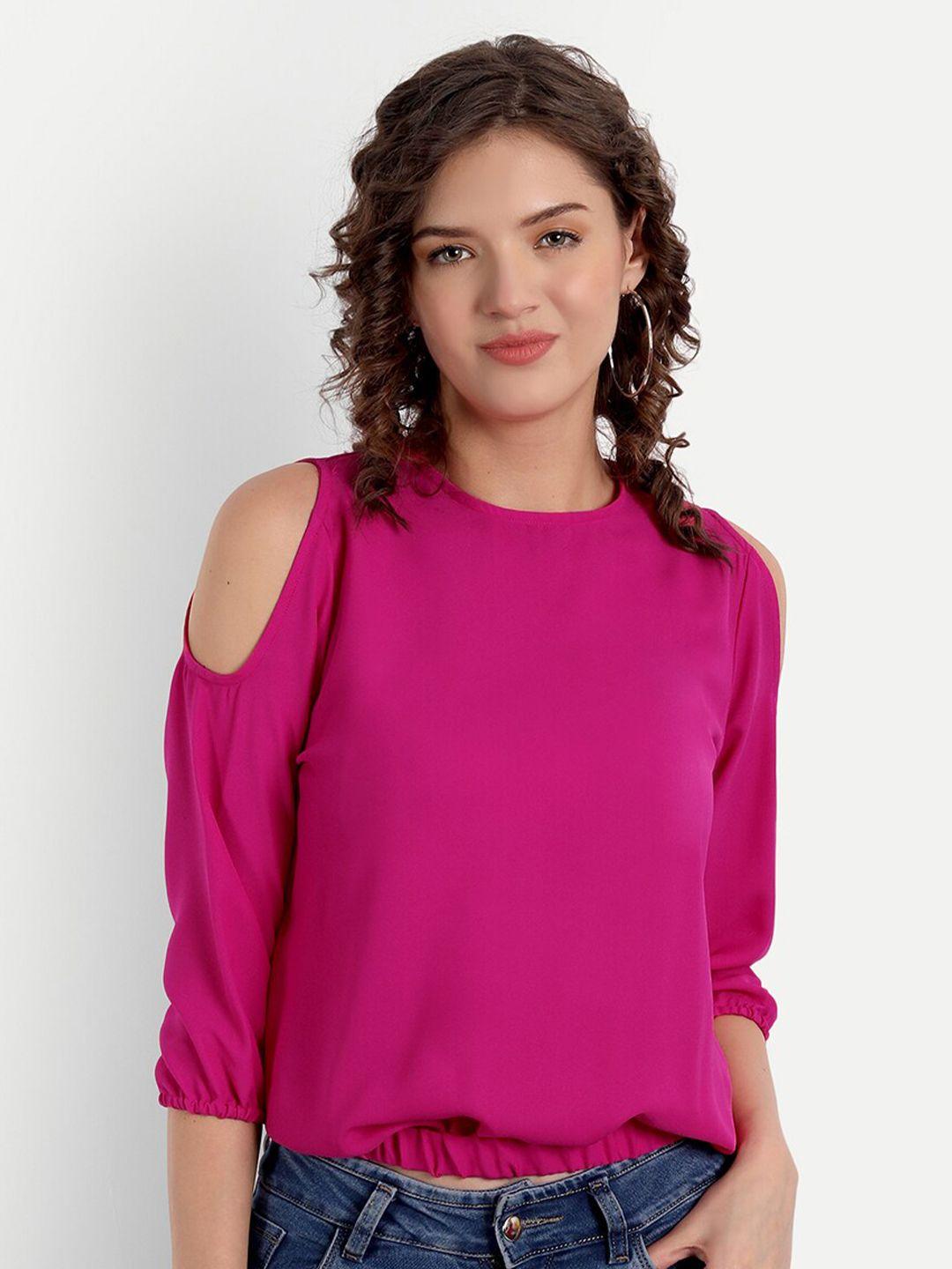 parassio clothings pink georgette top