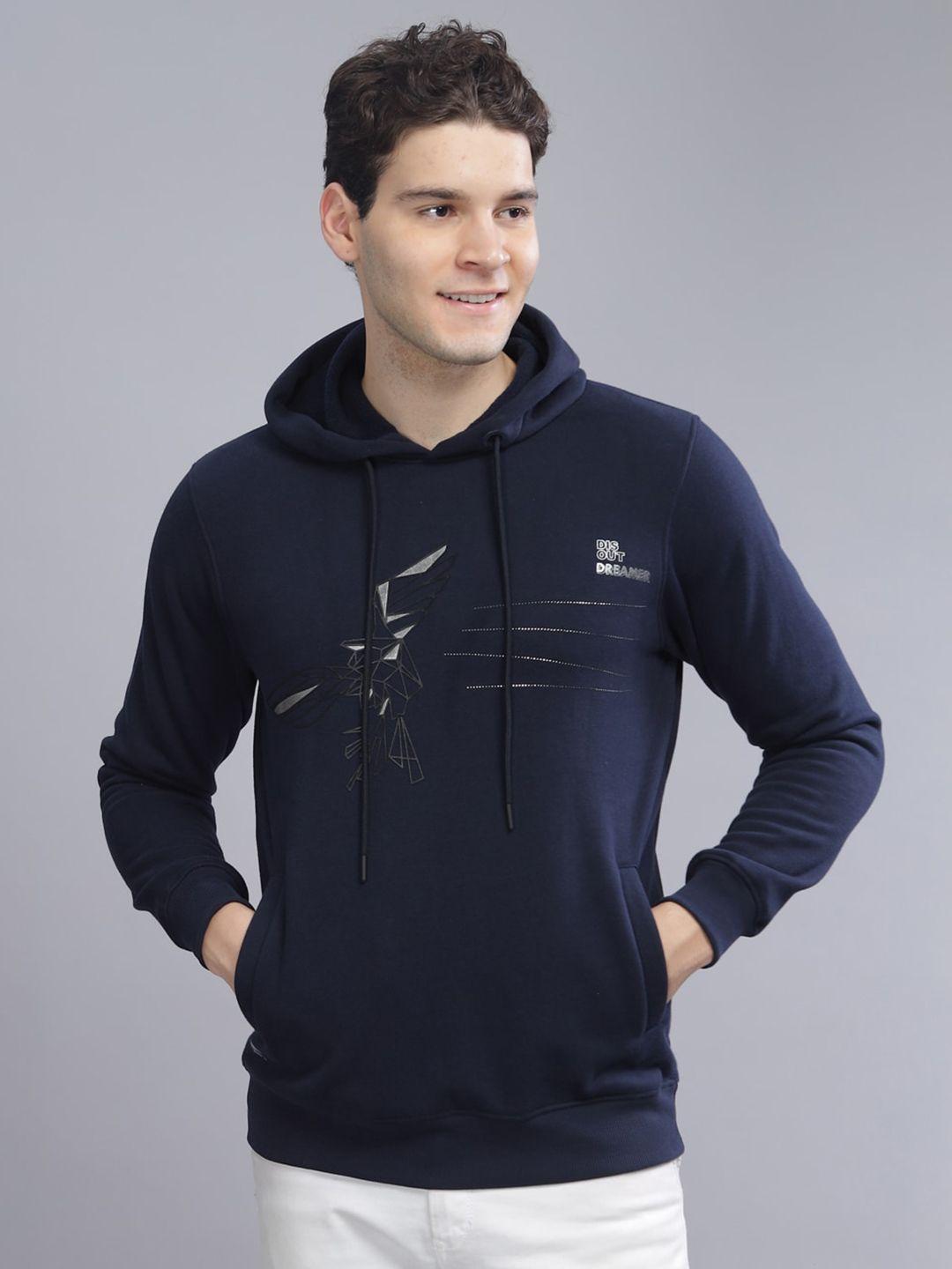 parcel yard graphic printed hooded cotton anti odour pullover