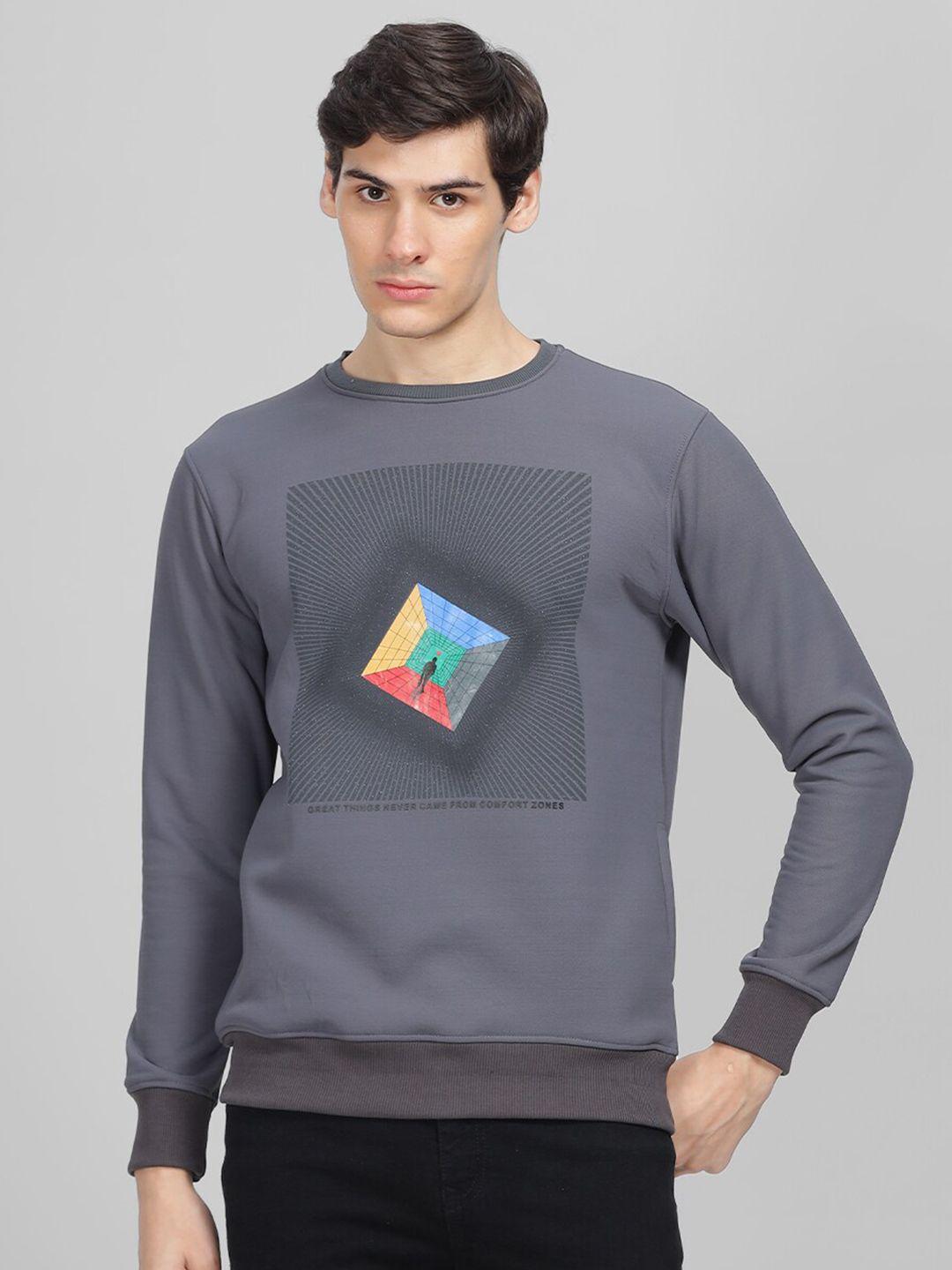 parcel yard graphic printed pullover sweatshirt