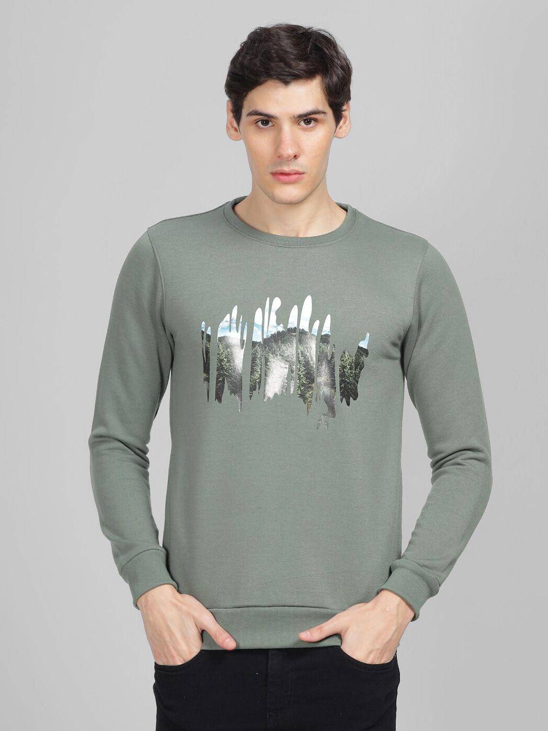 parcel yard abstract printed pullover sweatshirt