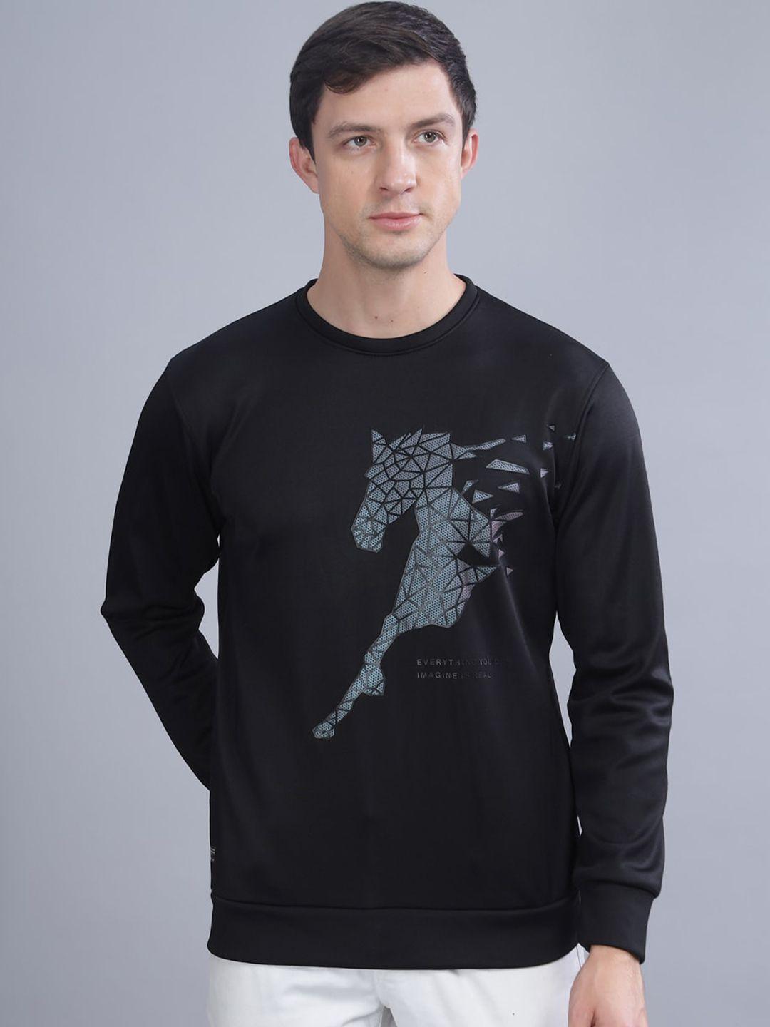 parcel yard graphic printed anti odour pullover