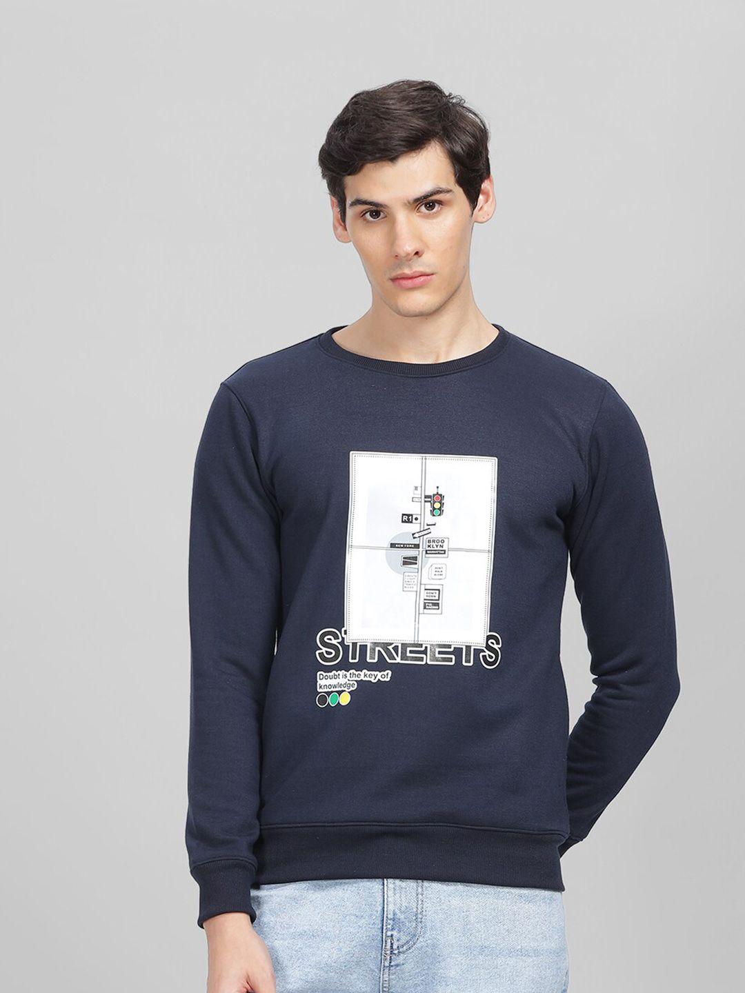 parcel yard graphic printed pullover sweatshirt