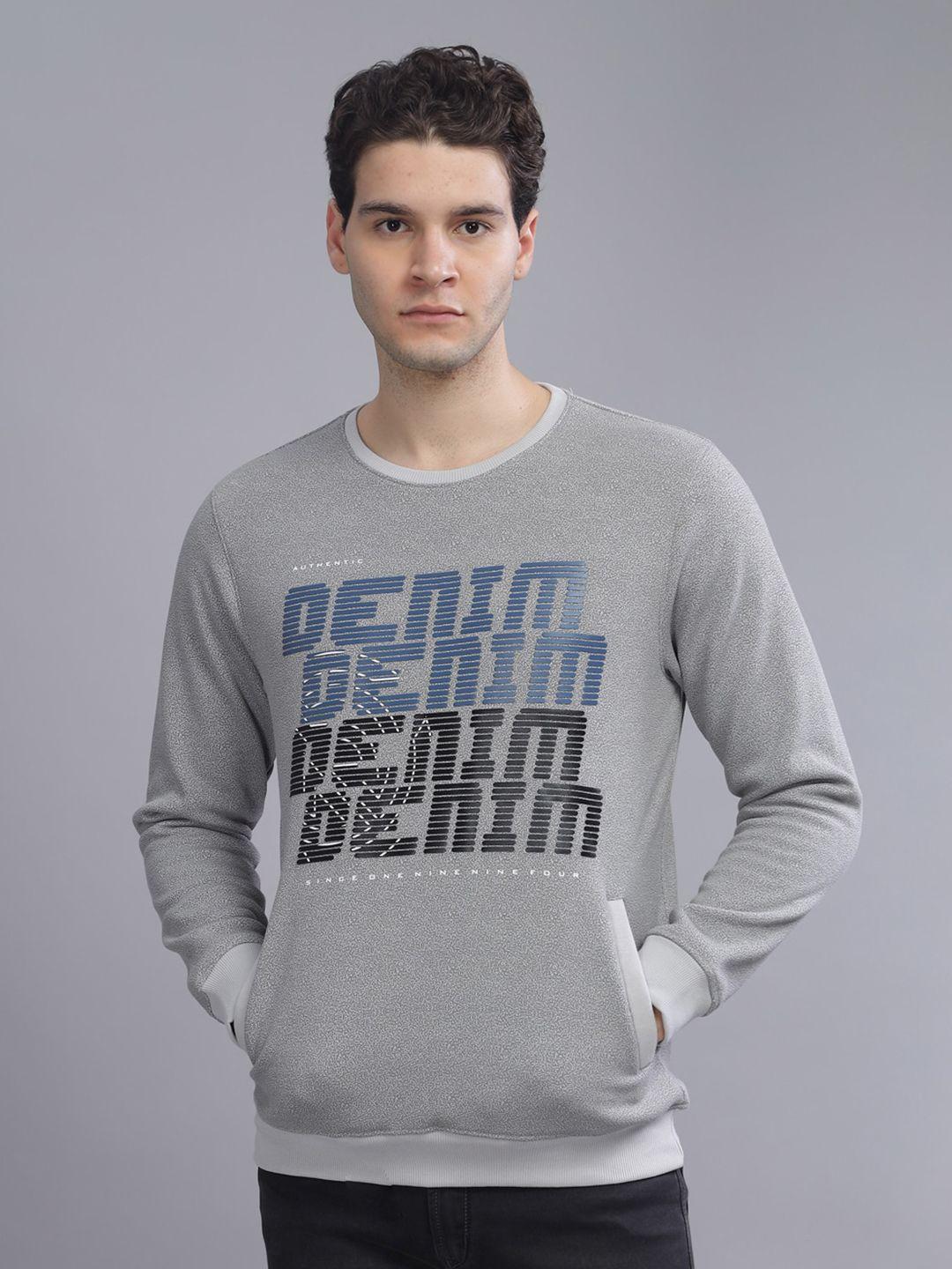 parcel yard typography printed fleece anti odour pullover