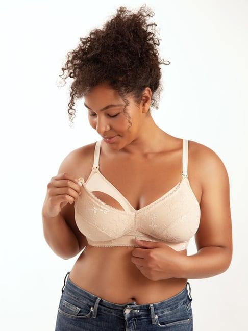 parfait beige non wired non padded maternity bra