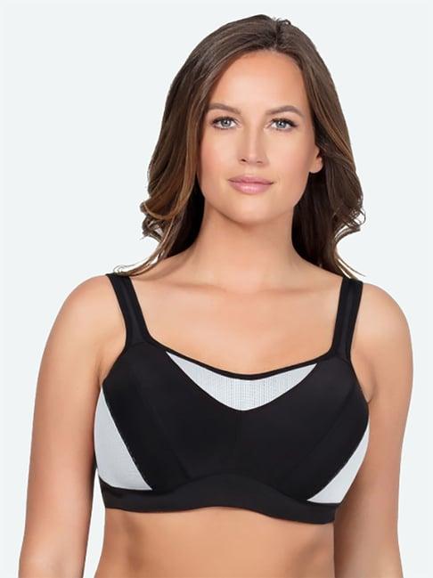 parfait black under wired padded sports bra