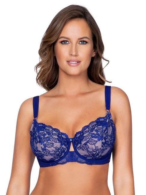 parfait lapis blue under wired non padded everyday bra