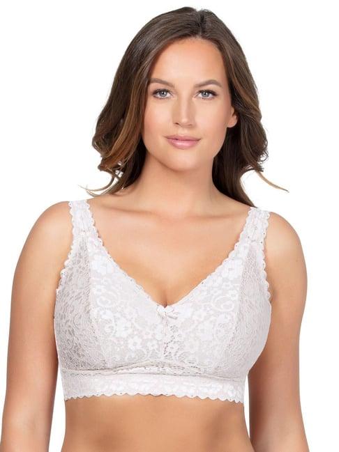 parfait pearl white non wired non padded bralette