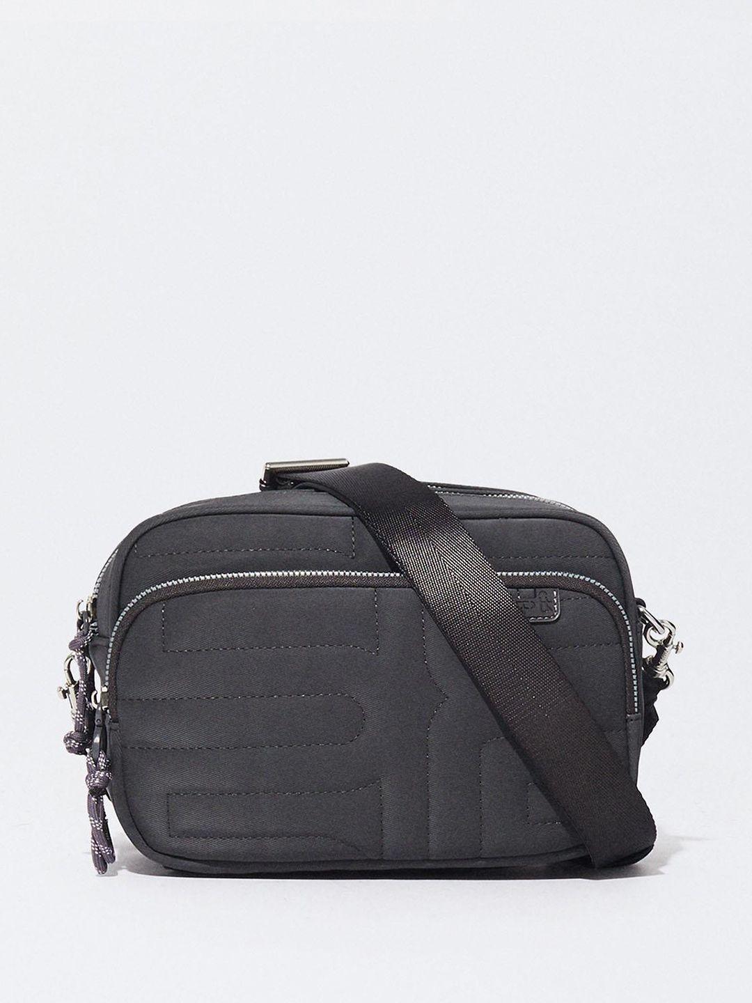 parfois textured structured crossbody bag