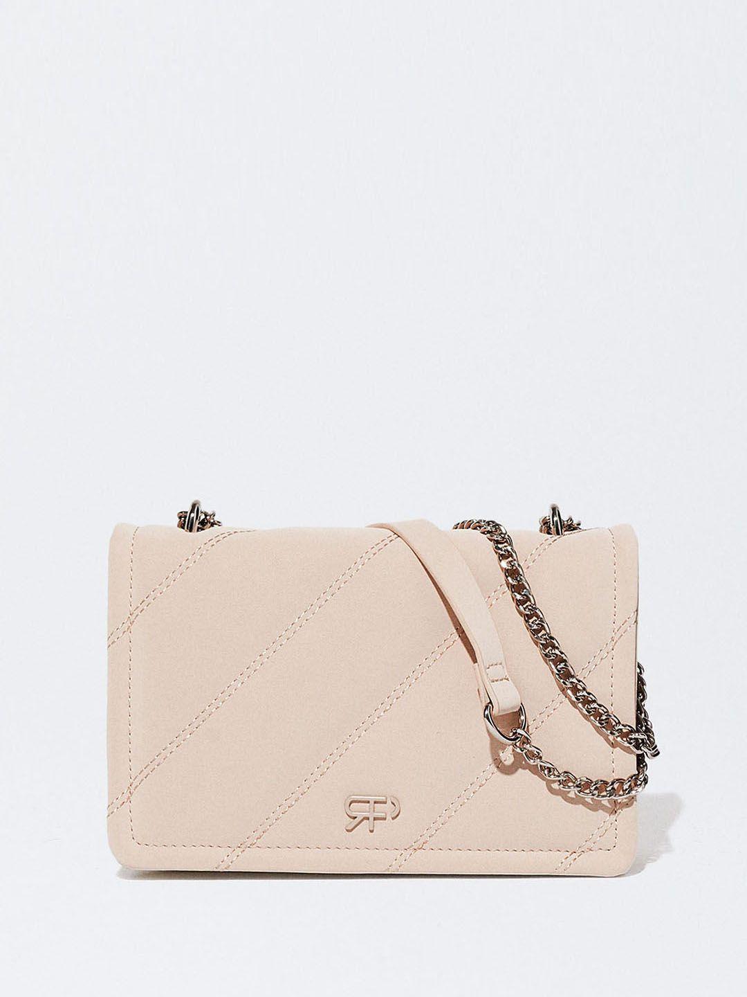 parfois woven detail structured sling bag