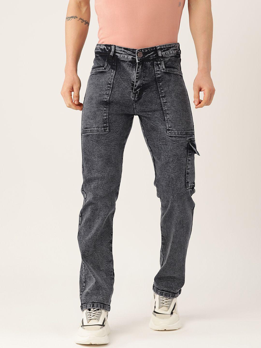 paris-hamilton-men-relaxed-fit-heavy-fade-acid-wash-stretchable-cargo-jeans