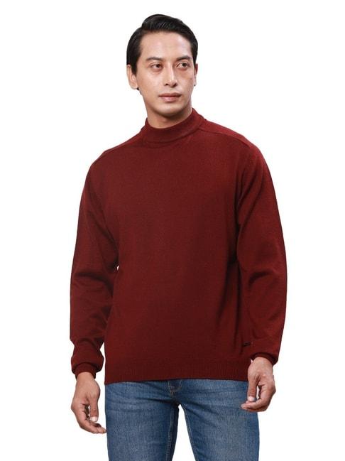 park-avenue-blood-red-regular-fit-sweater
