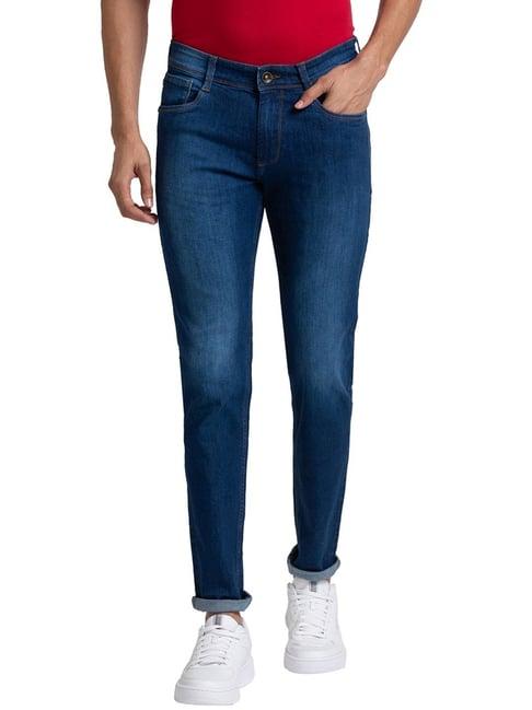 park avenue blue super slim fit jeans