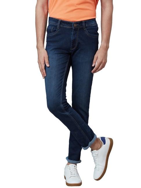 park avenue blue super slim fit jeans