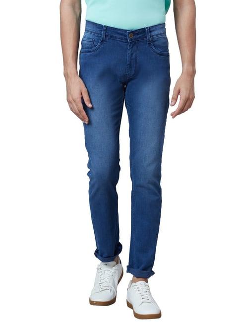 park avenue blue super slim fit jeans