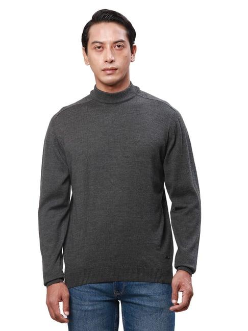 park avenue charcoal regular fit sweater