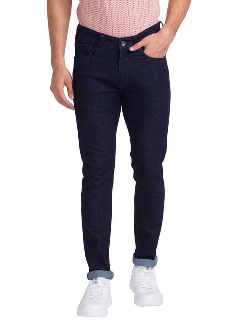 park avenue fancy blue super slim fit jeans