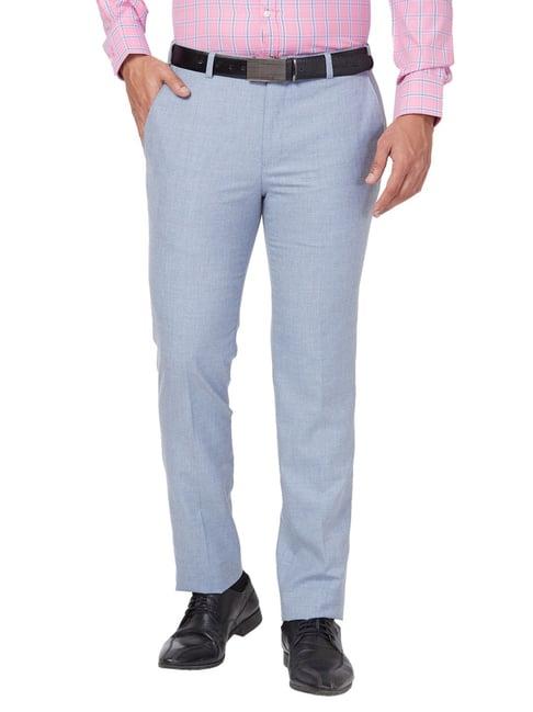 park avenue grey super slim fit trousers