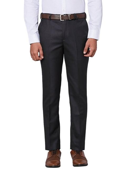 park avenue grey super slim fit trousers