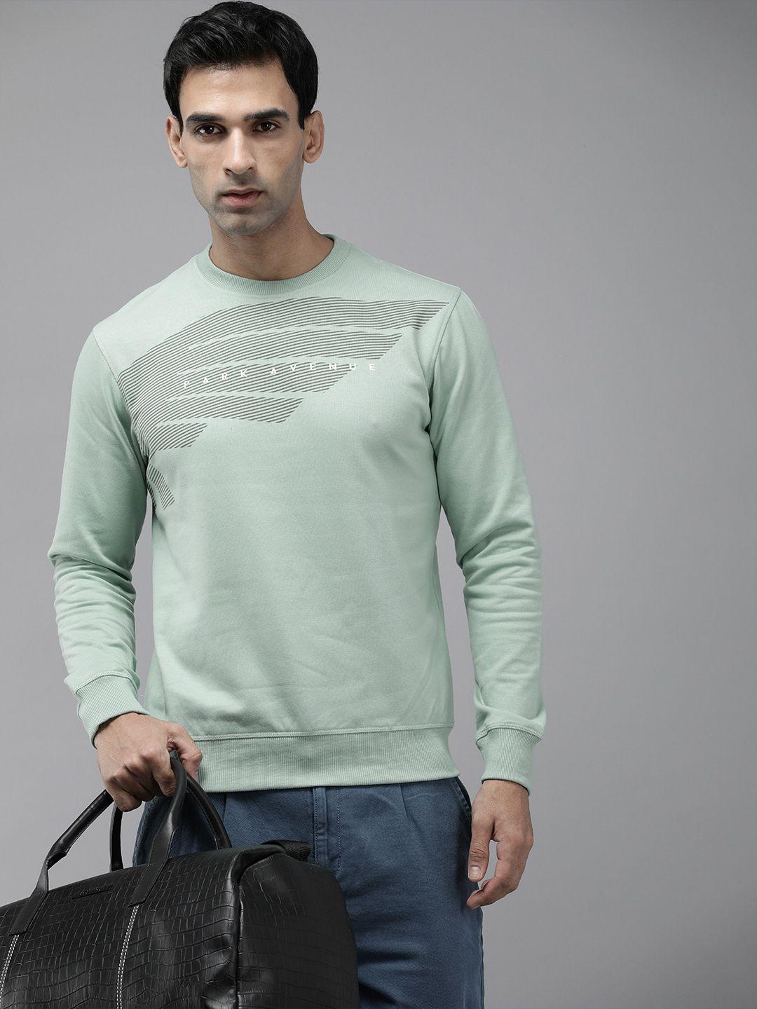 park avenue long sleeves geometric printed sweatshirt