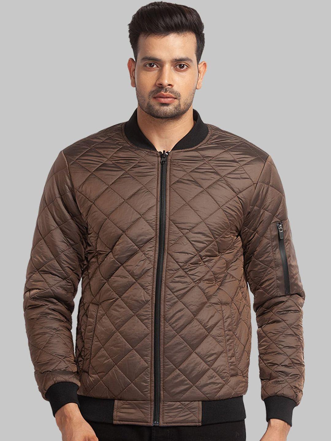 park avenue men stand collar quilted jacket