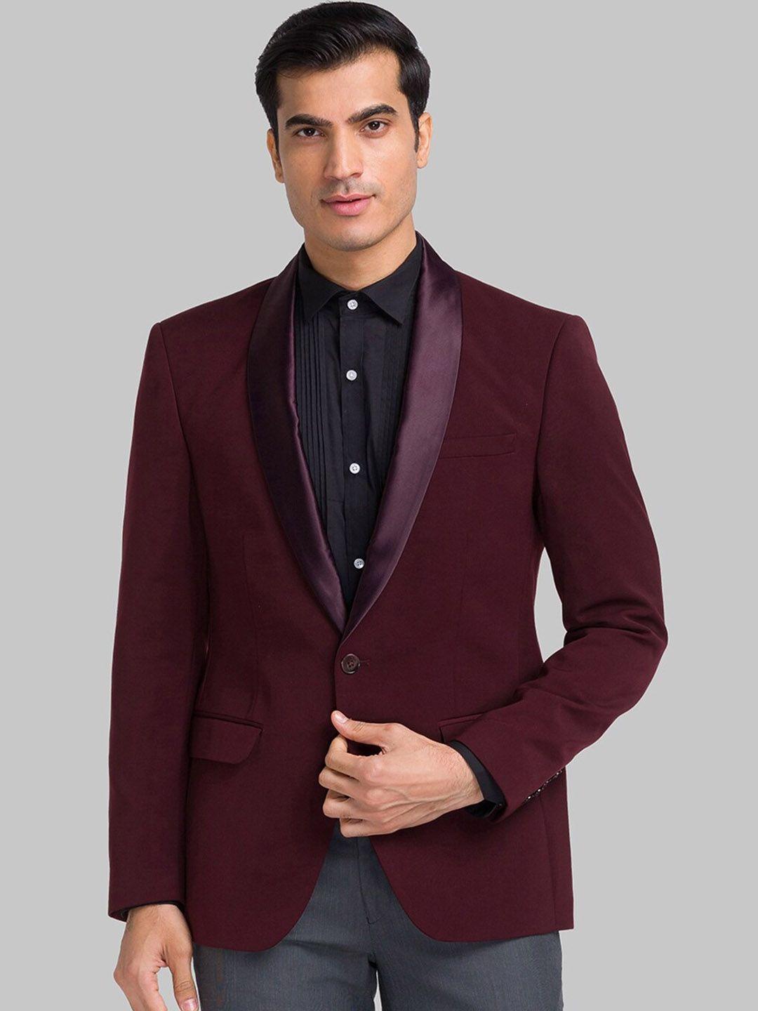 park avenue single-breasted slim-fit party blazer