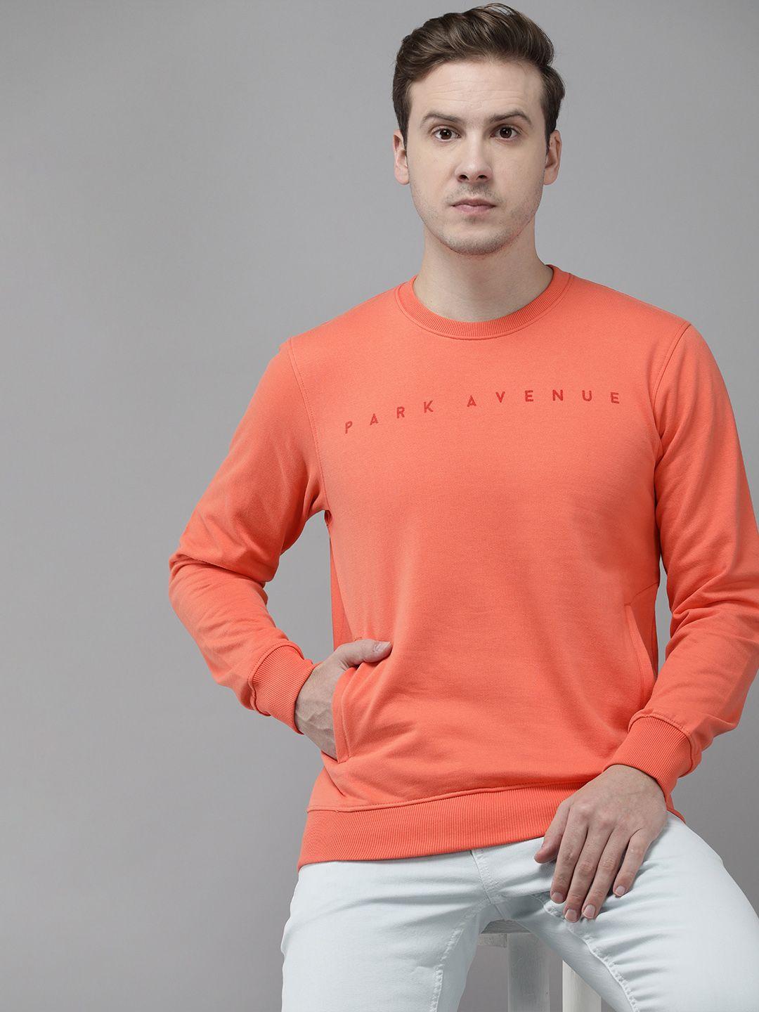 park avenue solid with brand logo detail long sleeves sweatshirt