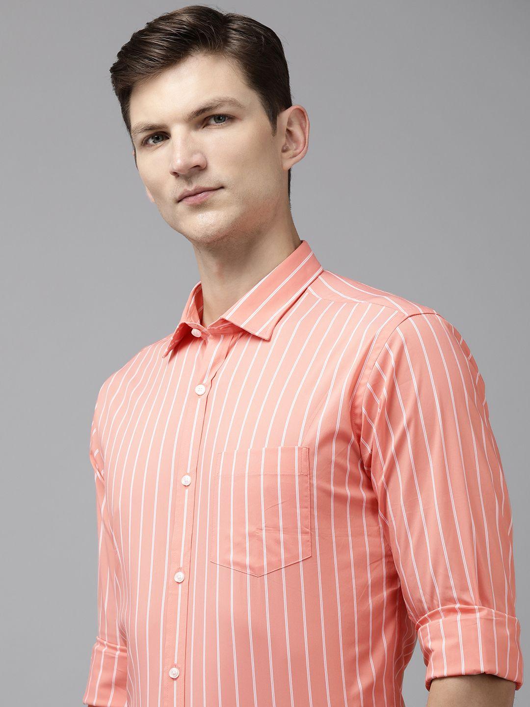 park avenue super slim fit striped formal shirt