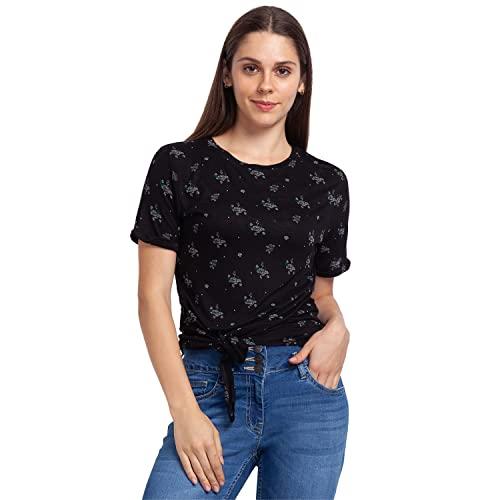 park avenue woman women's regular t-shirt (pwkx00656-k8_black 4xl)