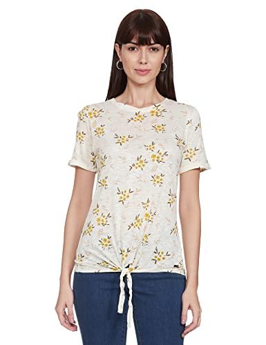 park avenue women women's straight t-shirt (pwkx00656-w1_white m)