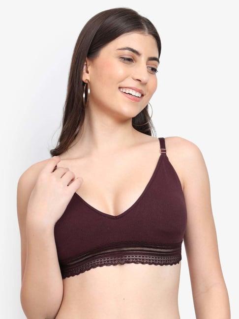 parkha maroon bralette bra