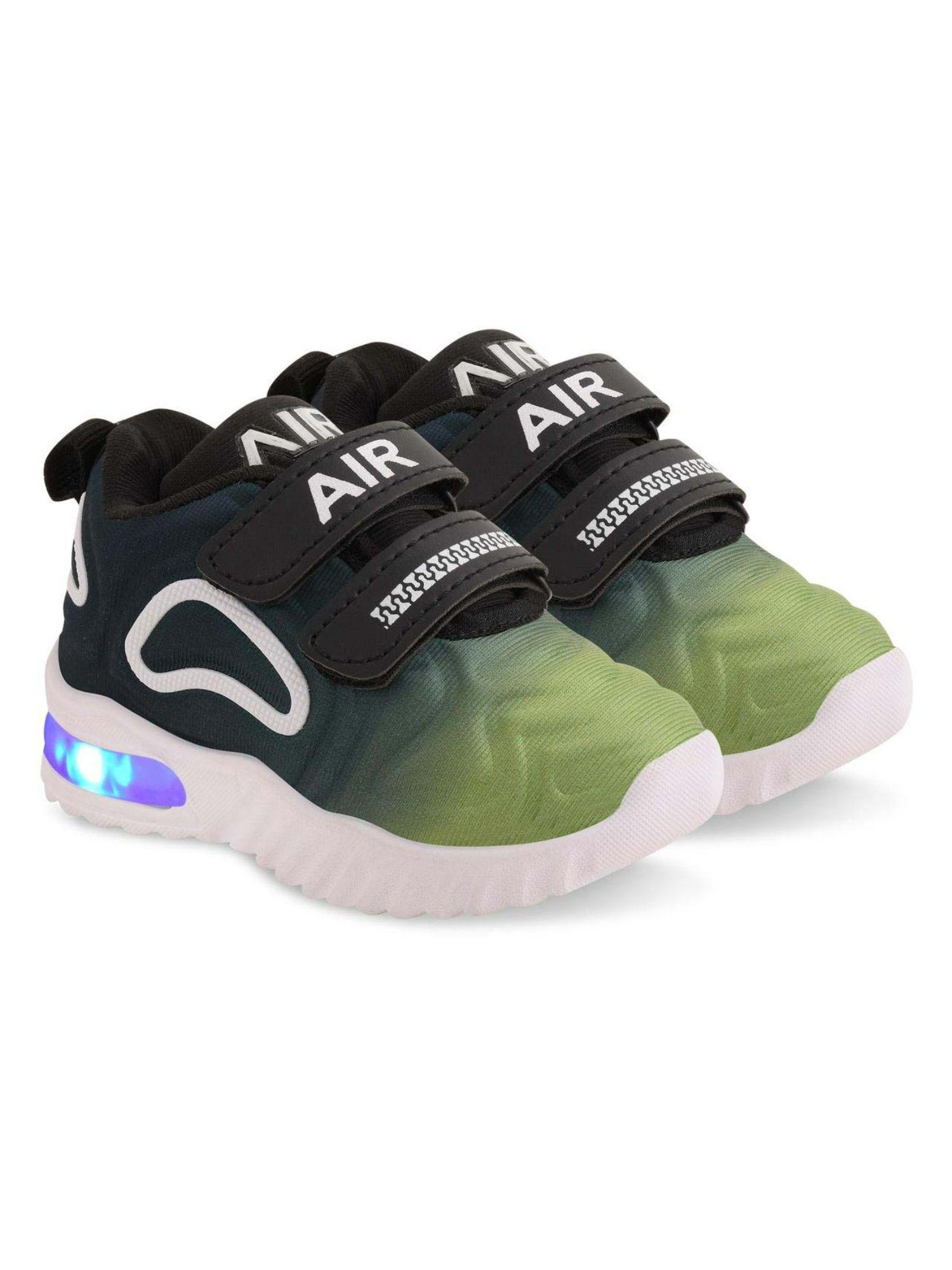 party wear led shoes - green