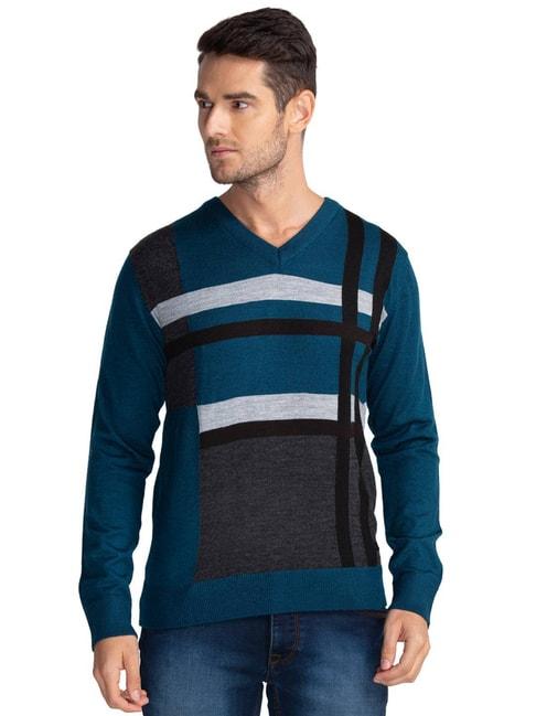parx-blue-regular-fit-striped-sweaters