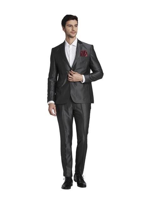 parx grey full sleeves suit