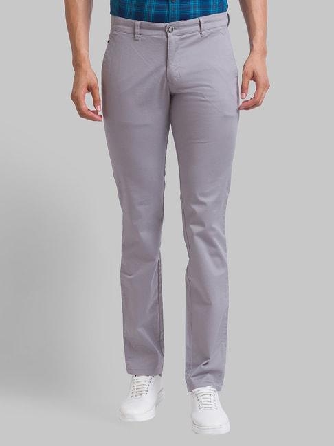 parx grey tapered fit trousers