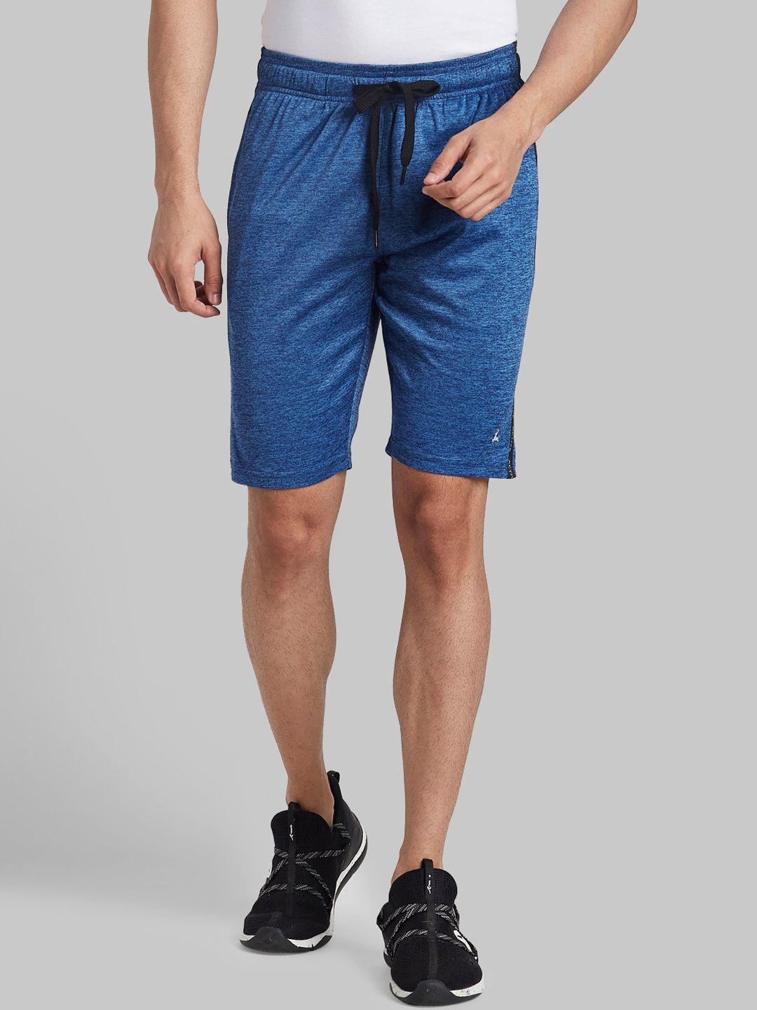 parx men blue solid shorts