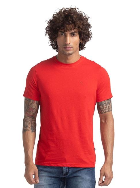 parx red regular fit crew t-shirt
