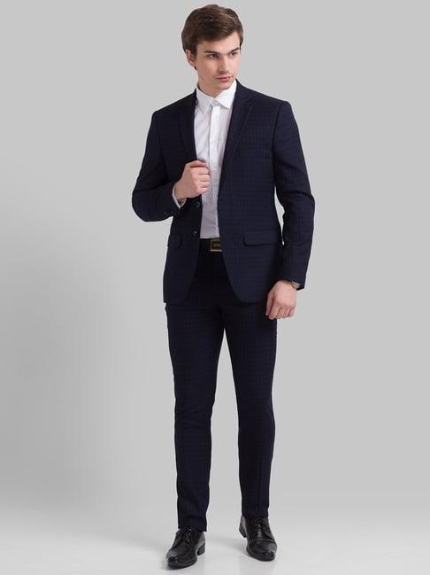 parx blue  regular fit  two piece suits