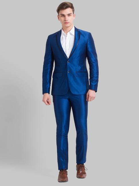 parx blue  regular fit  two piece suits