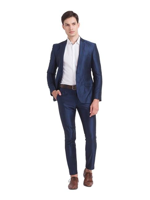 parx blue notch lapel 2-piece suit