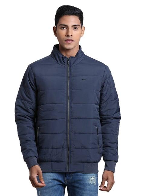 parx blue regular fit quilted jacket