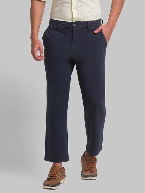 parx blue regular fit trousers