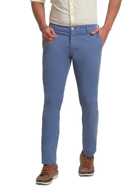 parx blue super slim fit trousers