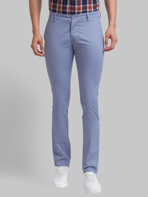 parx blue super slim fit trousers