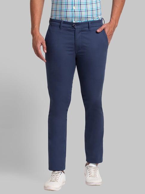 parx blue super slim fit trousers