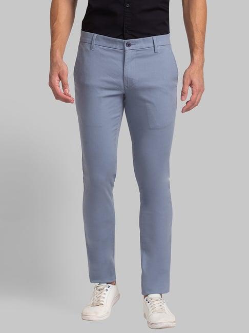 parx blue super slim fit trousers