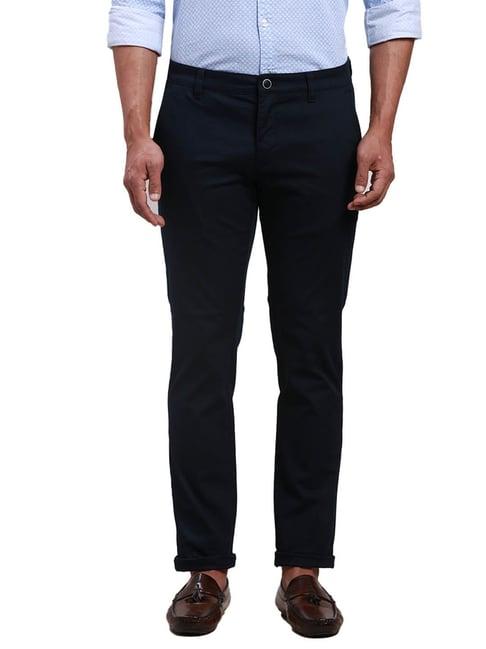 parx blue tapered fit trousers