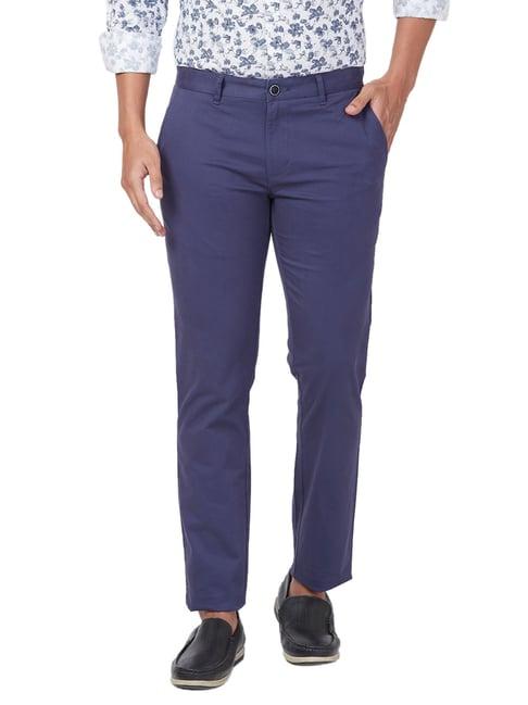 parx blue tapered fit trousers