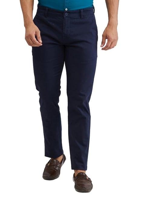 parx blue tapered fit trousers