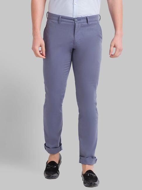 parx blue tapered fit trousers