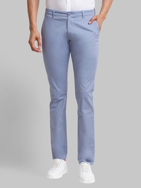 parx blue tapered fit trousers